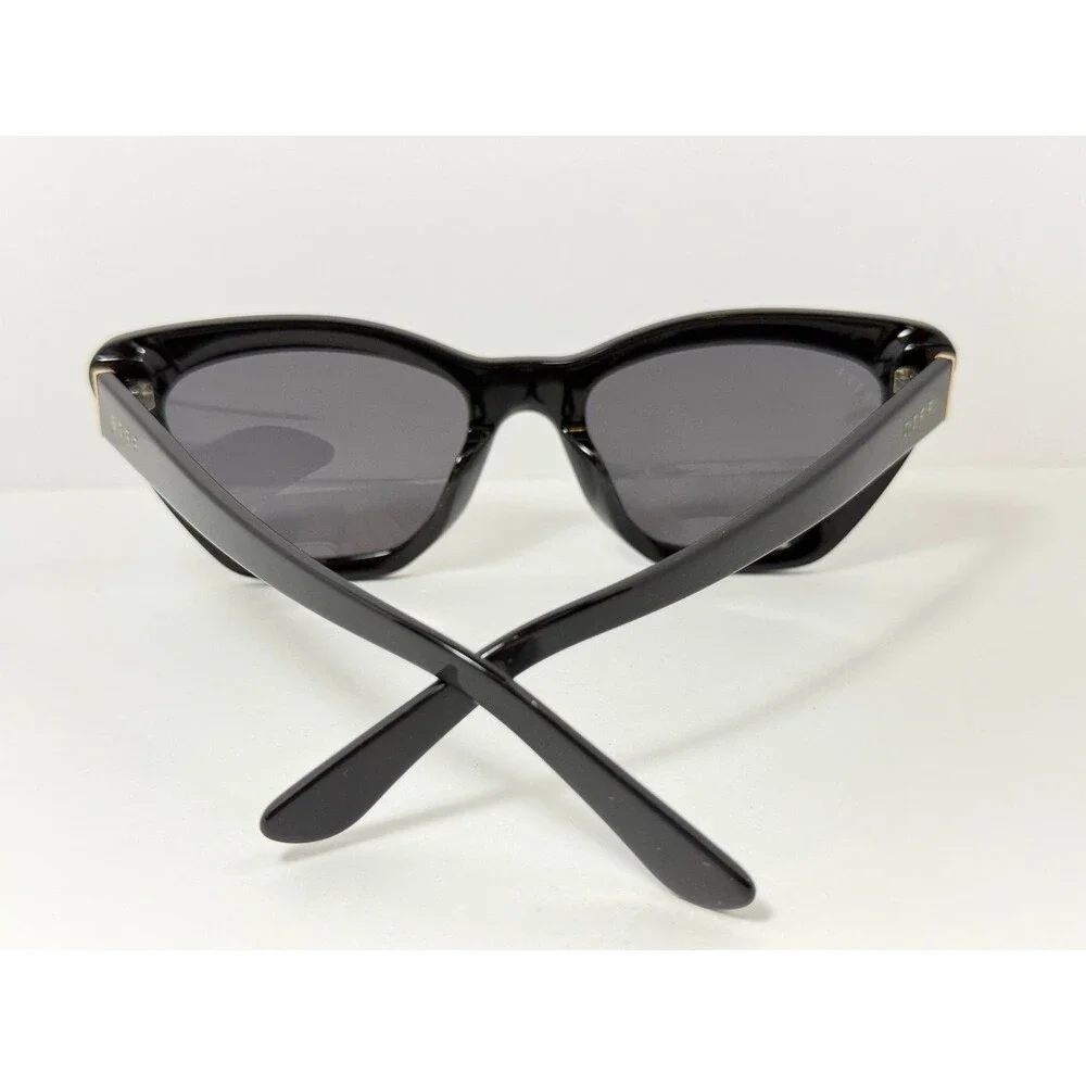 DIFF Eyewear Camila BK GR246 Women's Black Cat Eye Sunglasses 58mm UV Protection